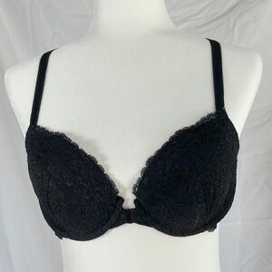 Victoria's Secret Black Racerback Lace Bra 36C